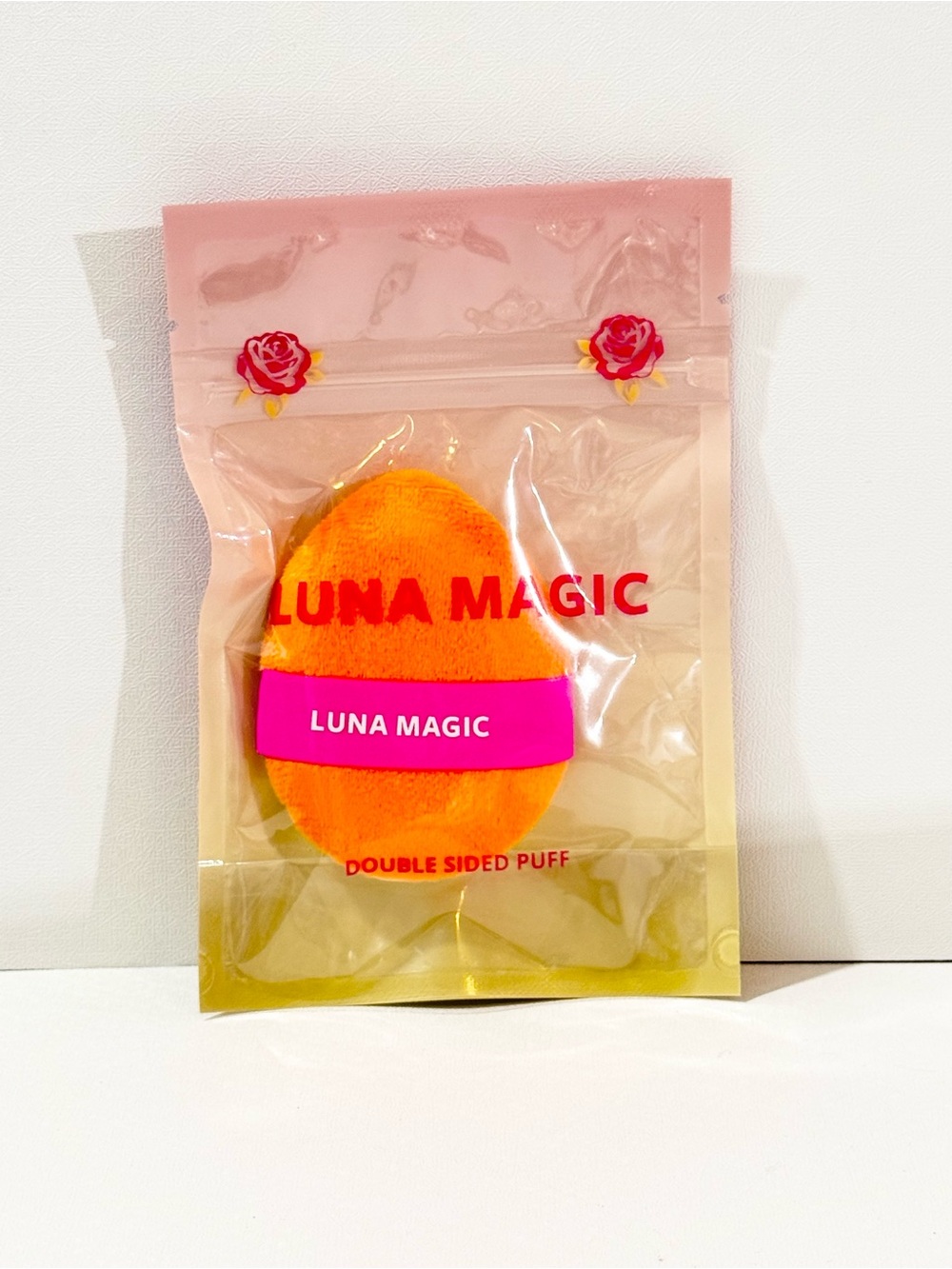 Luna Magic Double Sided Makeup Puff - Orange